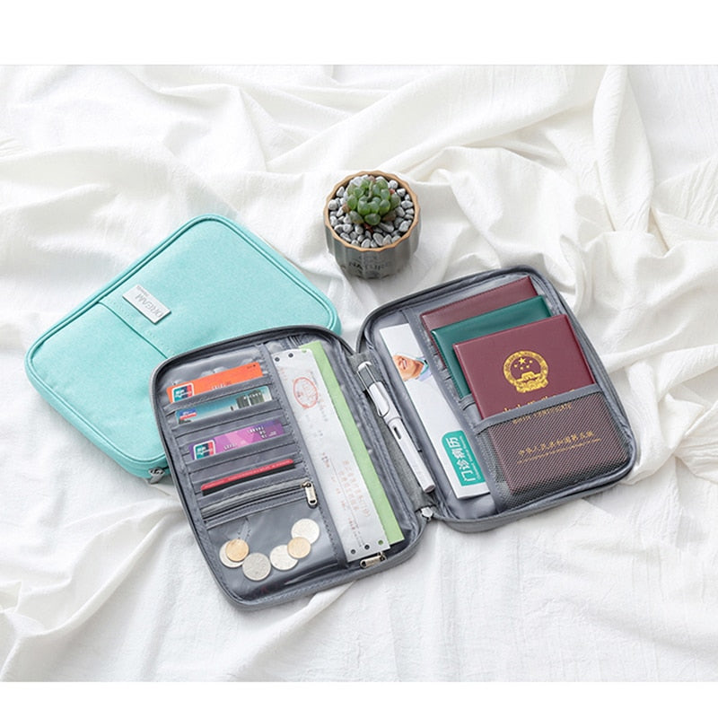 Travel Wallet Passport Holder Creative Document Organizer