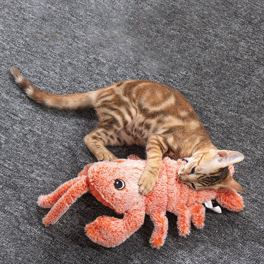Electric Jumping Cat toy Shrimp Moving Simulation Lobster