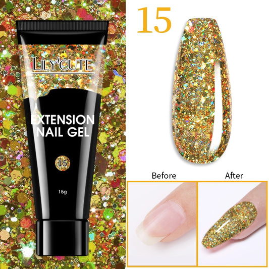 Nail Extension Gel Clear White Pink UV LED Extension