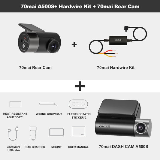 Dash Cam Pro Car Camera Parking Support Rear Cam