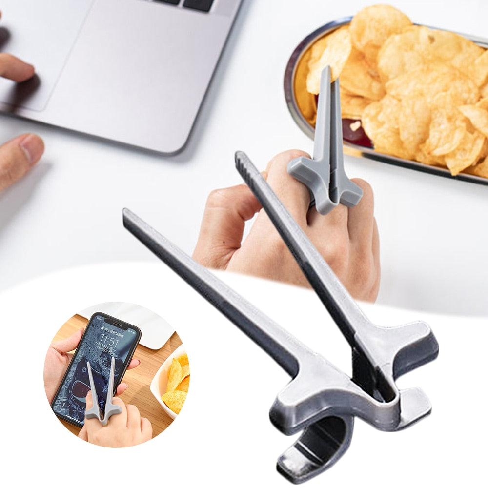 Creative Snack Finger Chopsticks Portable Tongs