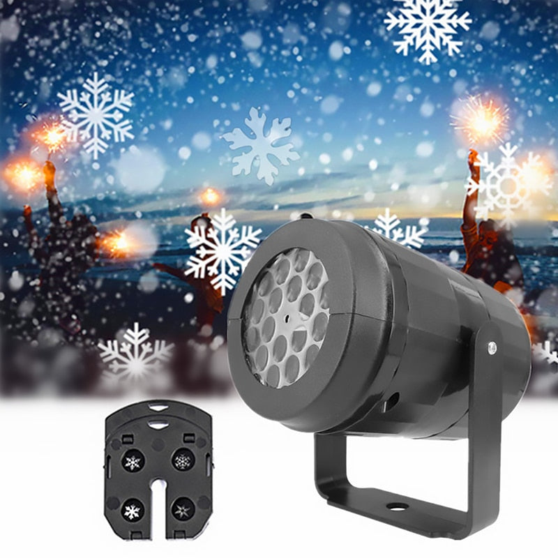 Christmas Party Lights Snowflake Projector