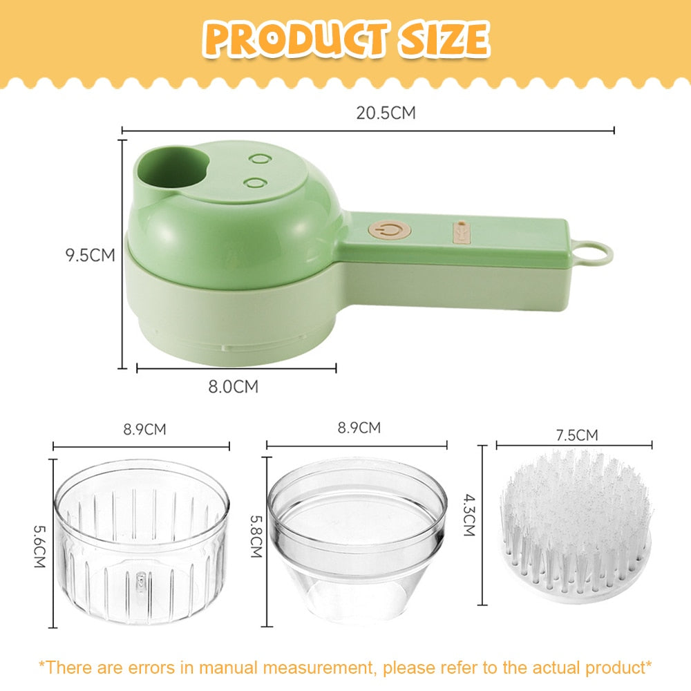 4 In1 Multifunctional Electric Vegetable Cutter