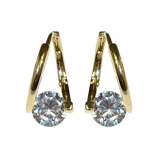 Fashion Cubic Zirconia Earrings Vintage Water Drop Dangle