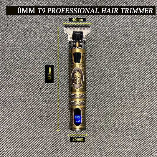 USB Vintage T9 0mm Electric Hair Trimmer For Man