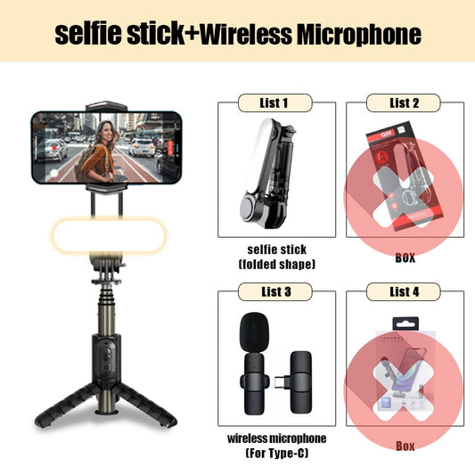 Wireless Bluetooth Selfie Stick Tripod