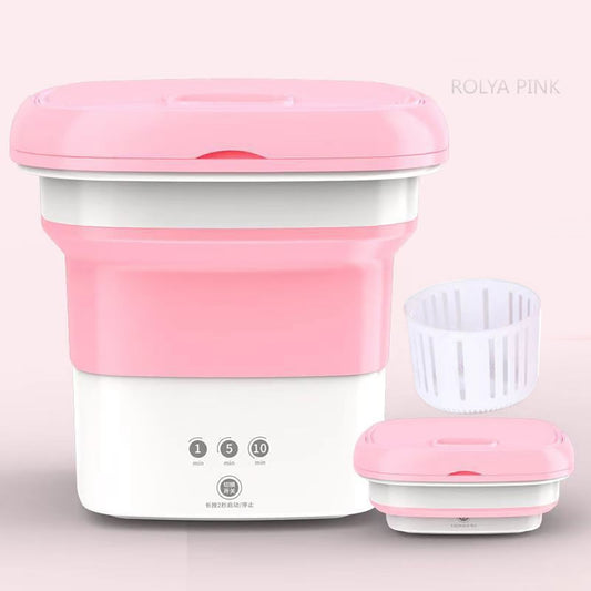Folding Portable Washing Machine With Dryer Bucket