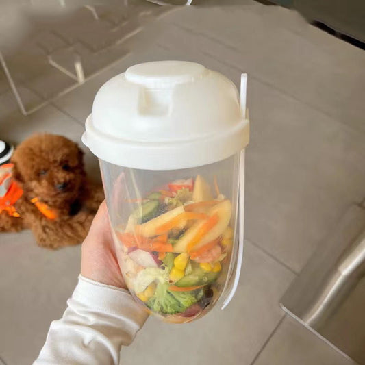 Portable Breakfast Oatmeal Cereal Salad Food Bowl