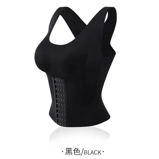 4-in-1 Waist Buttoned Bra Shapewear Tops Bralette