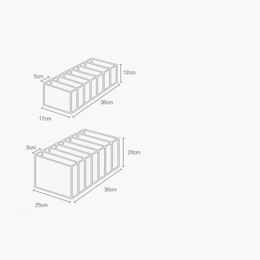 Jeans Compartment Storage Box Closet Clothes Drawer