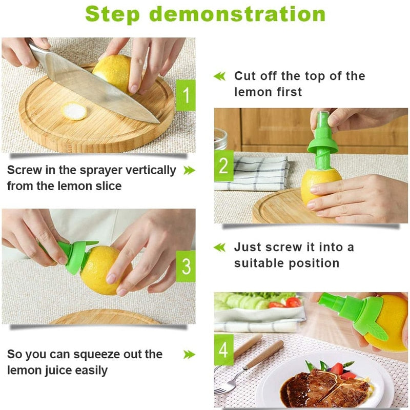 Manual Orange Juice Squeeze Juicer Lemon Spray Mist