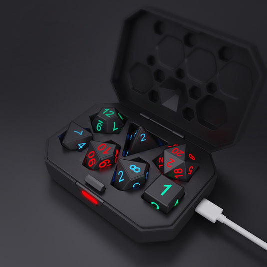 Electronic Dice USB Rechargeable Dice Glow In The Dark