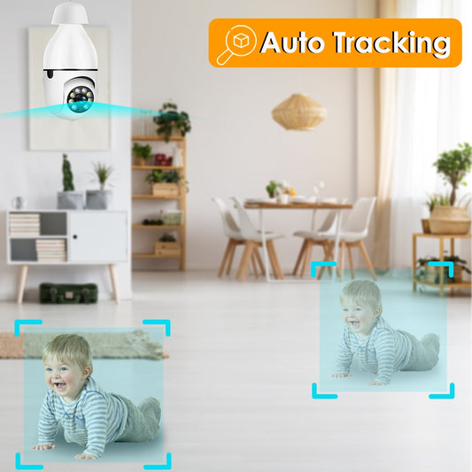 3MP E27 Bulb Camera WiFi Home Security