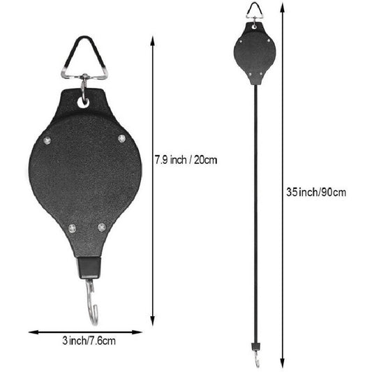 Plant Pulley Retractable Pull Down Hanging Planters for Garden Pot