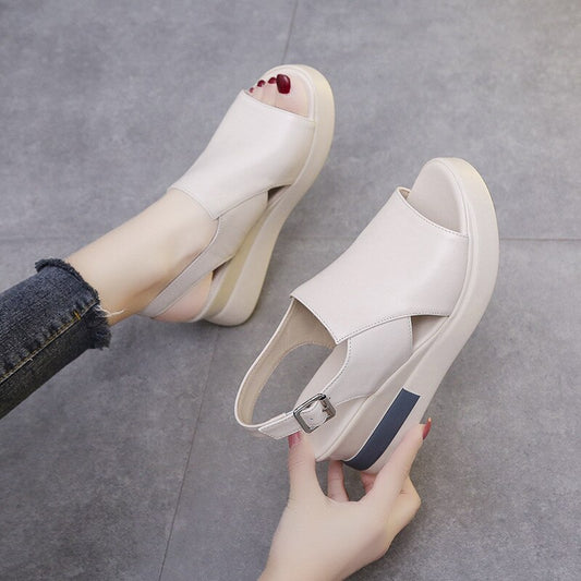 Thick-soled Wedge Sandals Summer High-heeled