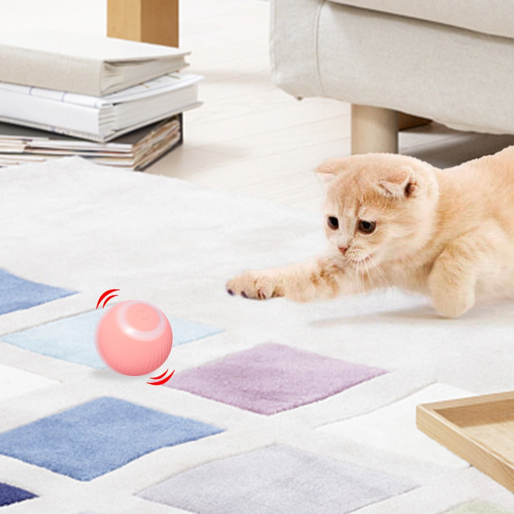 Electric Cat Ball Toys Automatic Rolling Toys