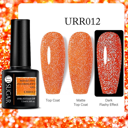 Beauty Black White Red Glitter Color Gel Nail Polish