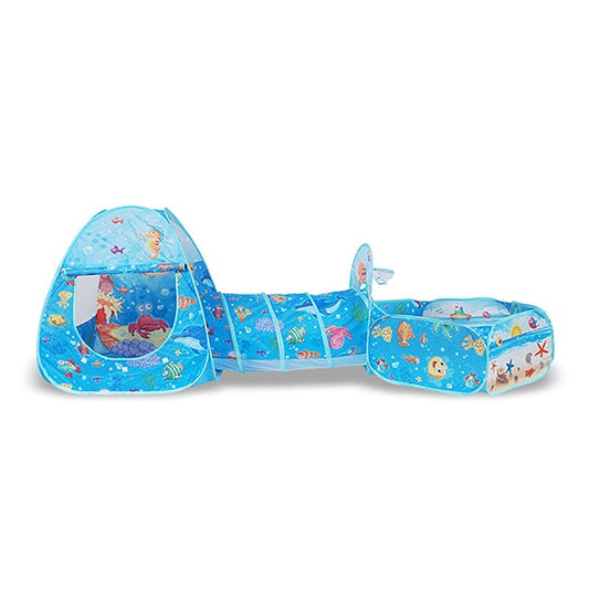 3 In 1 Toy Tents Tunnel for Children Baby Indoor Ocean Balls