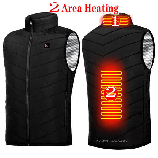 17 Pieces Areas Heated Vest Jacket Electrically Heated
