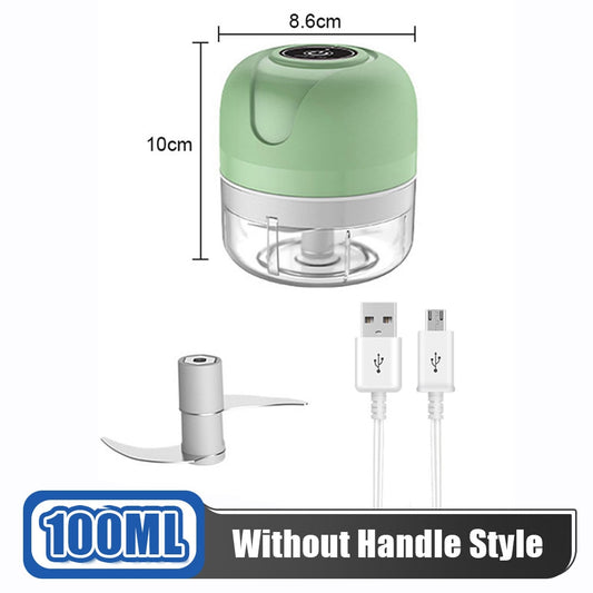Vegetable Cutter Set 4 In 1 Handheld Electric Crusher