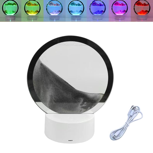 LED RGB Sandscape Lamp Sand Art Light