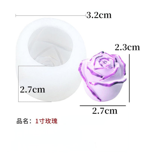 Rose Ice Cube Silicone Mold Soap Mold