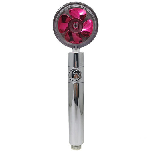 Propeller Driven Handheld Shower Head High Pressure