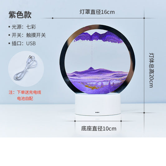 Creative Quicksand Lamp LED Sandscape Lamp