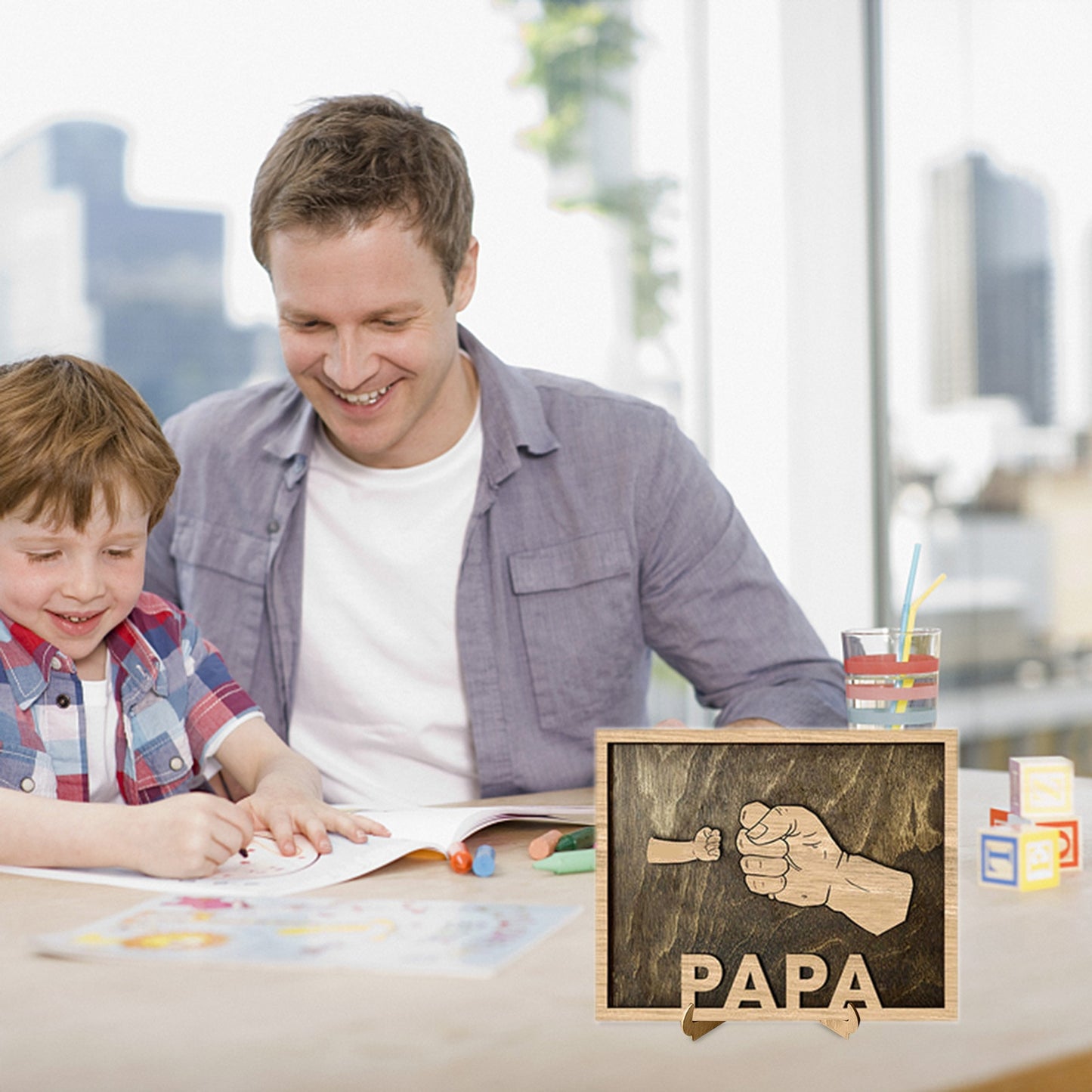 Ornament DIY Spell You Name Love Grandpa Daddy Papa
