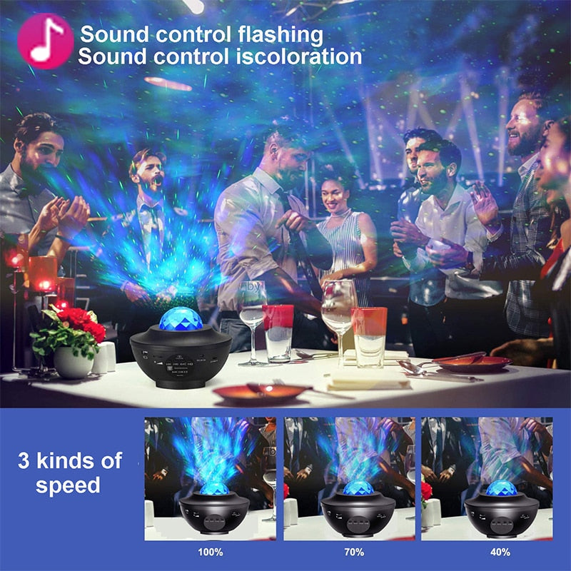 Led Starry Sky Star Galaxy Projector Night Light