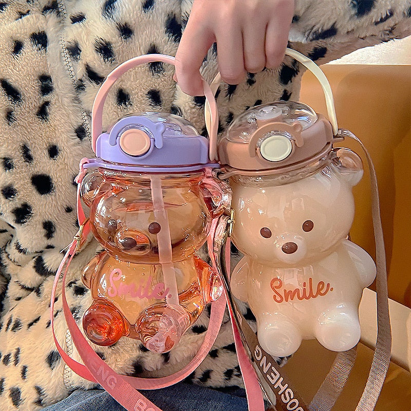 Water Bottles Kawaii Bear Water Bottle