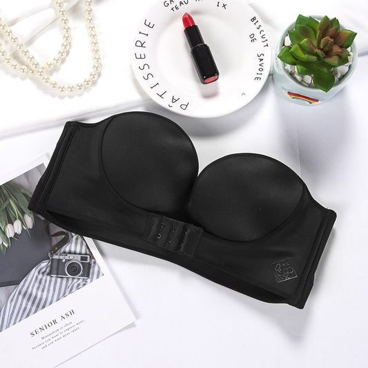 Strapless Push Up Bra Front Closure Bralette