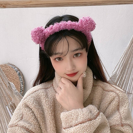 New Gils Cute Plush Bear Rabbit Ears Headband