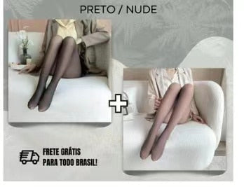 2 pieces Women Tights Black Skin Winter Pantyhose