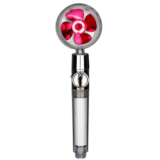 Propeller Driven Handheld Shower Head High Pressure Water