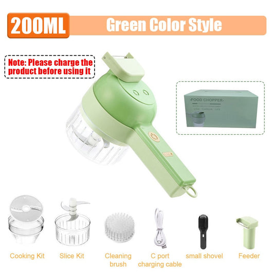 4 In1 Multifunctional Electric Vegetable Cutter