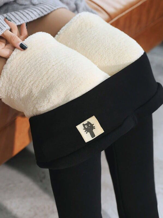 Winter Leggings Women Velvet Fleece Lined Slim High Waist