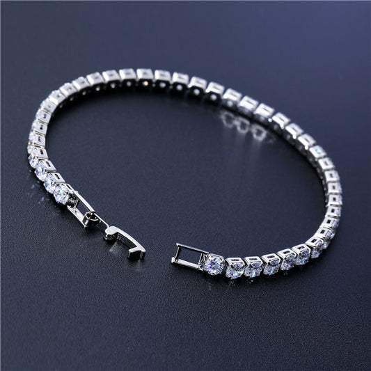 Zirconia Green Tennis Bracelet Chain Bracelets