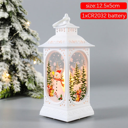 Christmas LED Elk Bear Ornament Santa Snowman