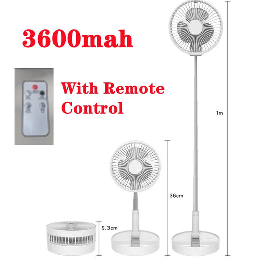 Portable Fan Rechargeable Mini Folding Telescopic