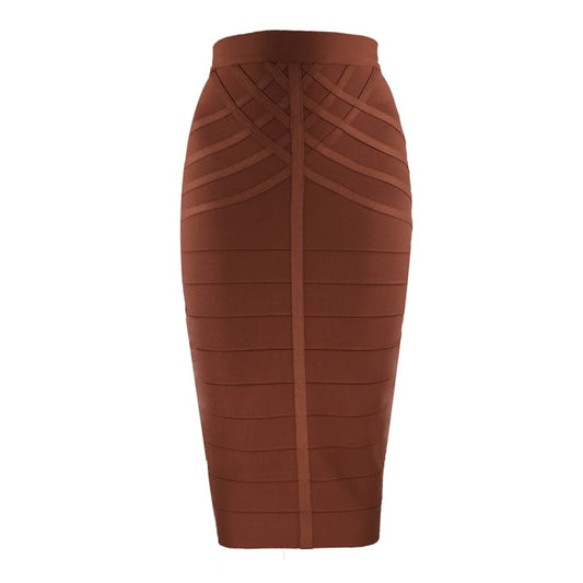 Skirts Bandage Women Midi Skirt Vintage