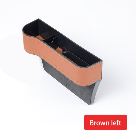 Leather Car Cup Holder Seat Organizer