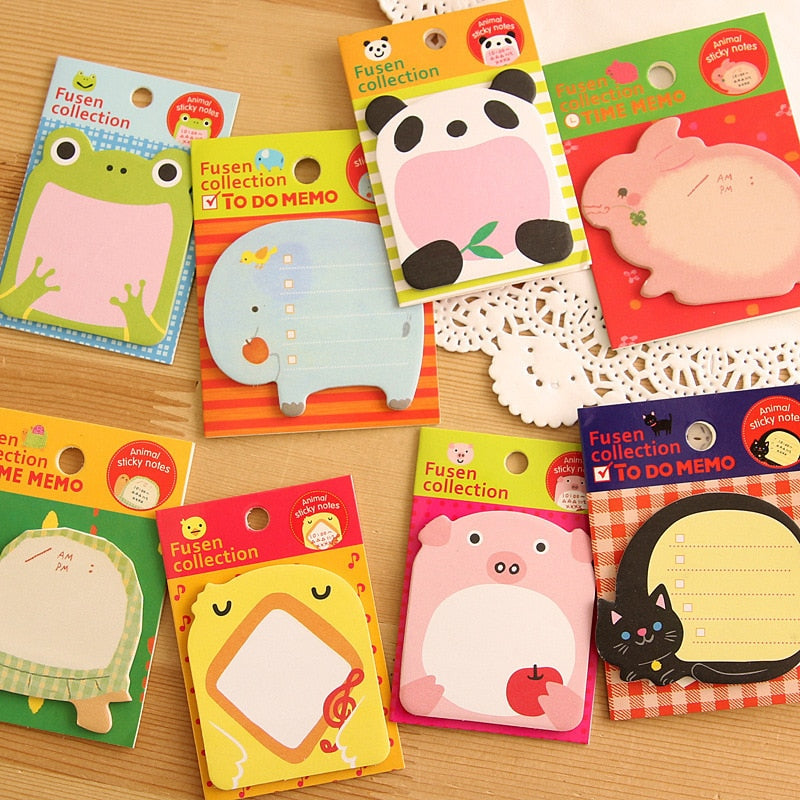 Cute Cartoon Memo Pad Sticky Notes
