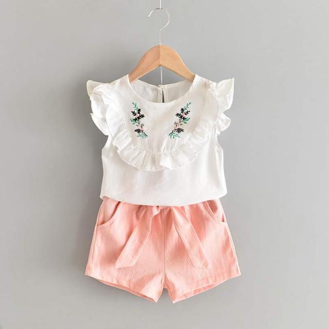 Girls Clothes Set New Summer Sleeveless