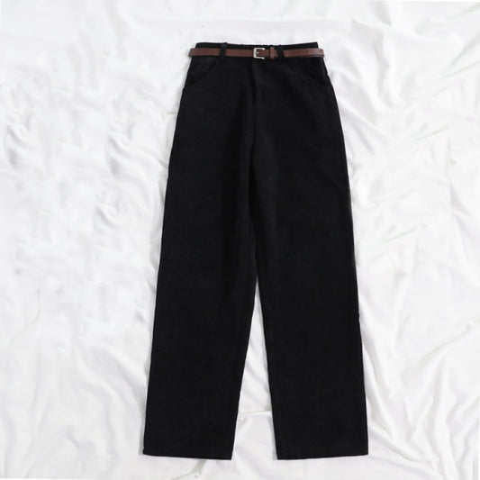 New Women Spring Corduroy Pants
