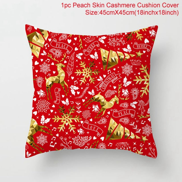 Santa pillowcase Happy New Year Xmas Decor