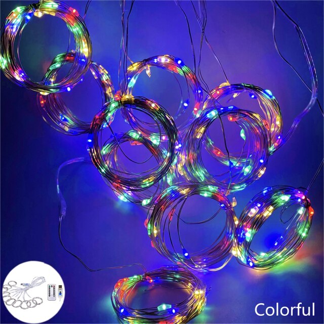 Garland Curtain Festoon Led Light Christmas Ornaments