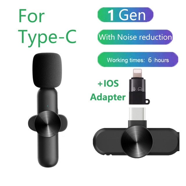 Wireless Lavalier Microphone Mini Mic