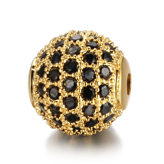 Zirconia Round Spacer Beads Connector