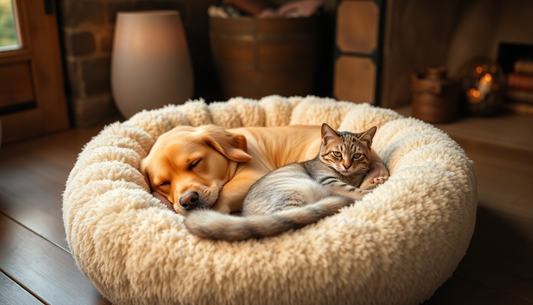 Cozy Up Your Pets This Winter with the 2-in-1 Dog and Cat Bed from AlertTrendy.com